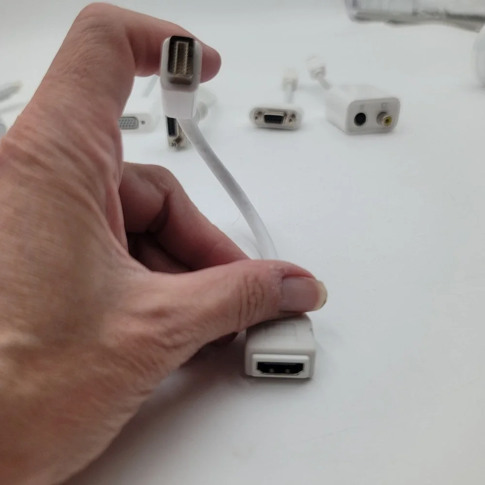 Lot of 6 Apple & Lention Adapters Mini DisplayPort VGA HDMI USB 3.0 Ethernet Hub